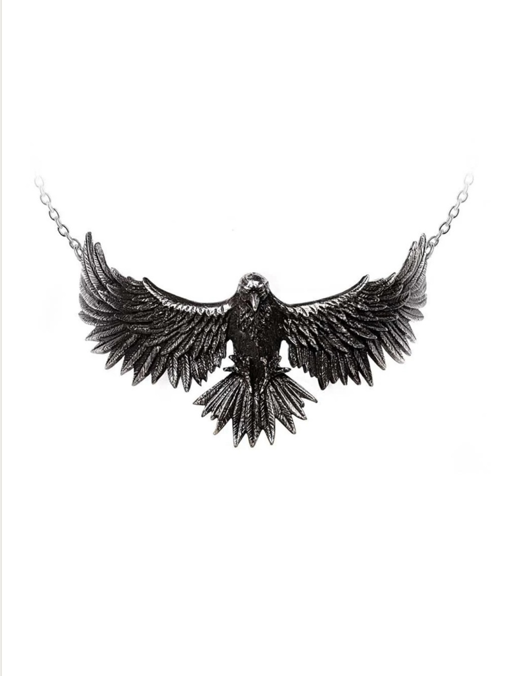 Black Raven Wing Choker Necklace by Alchemy